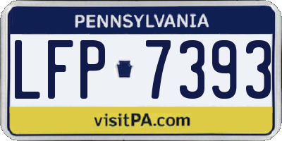 PA license plate LFP7393