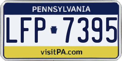 PA license plate LFP7395