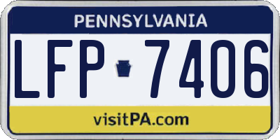 PA license plate LFP7406