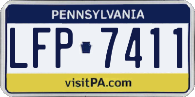 PA license plate LFP7411