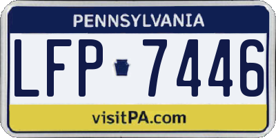 PA license plate LFP7446