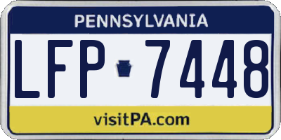PA license plate LFP7448