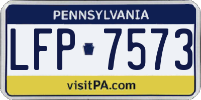 PA license plate LFP7573