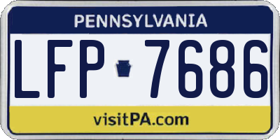 PA license plate LFP7686