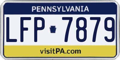 PA license plate LFP7879