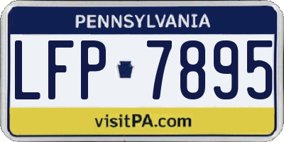 PA license plate LFP7895