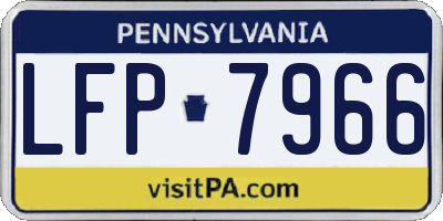 PA license plate LFP7966
