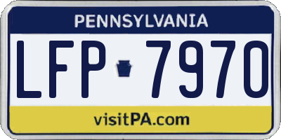 PA license plate LFP7970