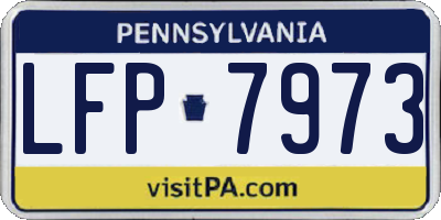 PA license plate LFP7973