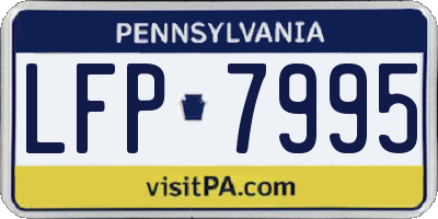 PA license plate LFP7995