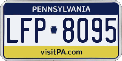 PA license plate LFP8095