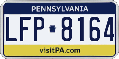 PA license plate LFP8164