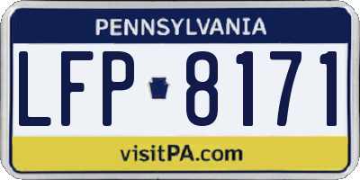 PA license plate LFP8171