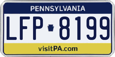 PA license plate LFP8199