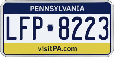 PA license plate LFP8223