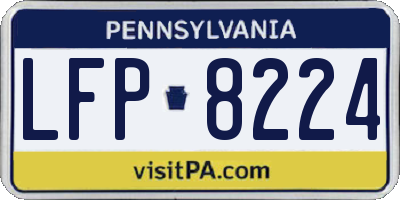 PA license plate LFP8224