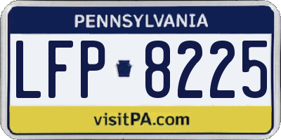PA license plate LFP8225