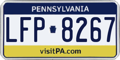 PA license plate LFP8267