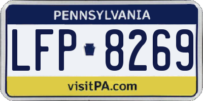 PA license plate LFP8269
