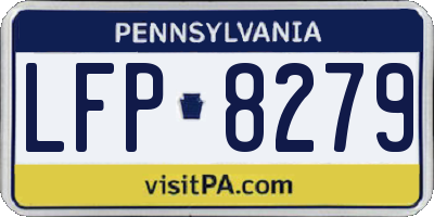 PA license plate LFP8279