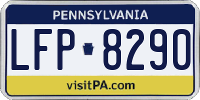 PA license plate LFP8290