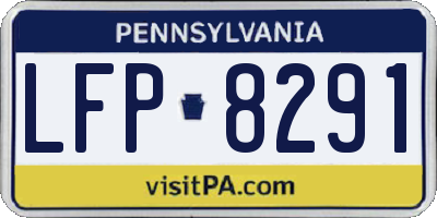 PA license plate LFP8291