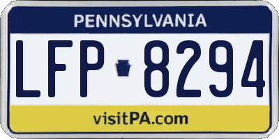 PA license plate LFP8294