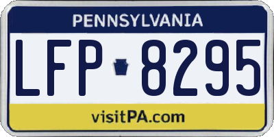 PA license plate LFP8295