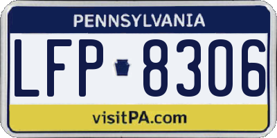 PA license plate LFP8306