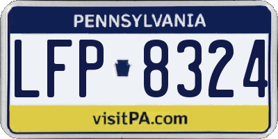 PA license plate LFP8324