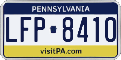 PA license plate LFP8410