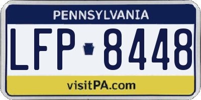 PA license plate LFP8448