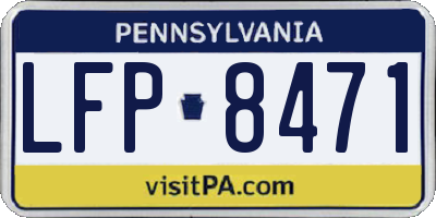 PA license plate LFP8471