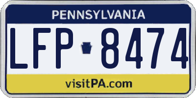 PA license plate LFP8474