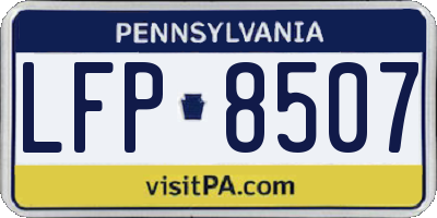 PA license plate LFP8507