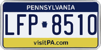 PA license plate LFP8510