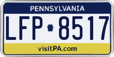 PA license plate LFP8517