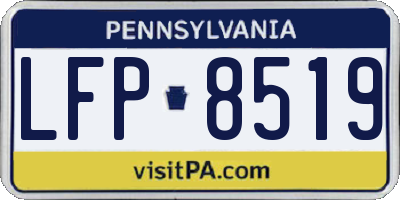 PA license plate LFP8519