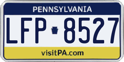 PA license plate LFP8527