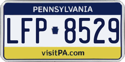 PA license plate LFP8529
