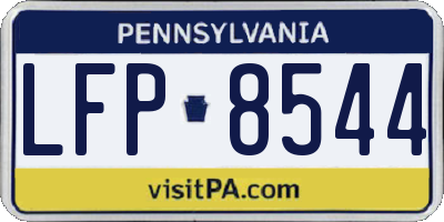 PA license plate LFP8544