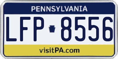 PA license plate LFP8556