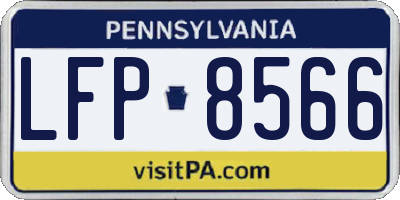 PA license plate LFP8566