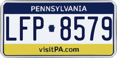 PA license plate LFP8579