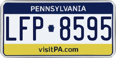 PA license plate LFP8595
