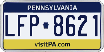 PA license plate LFP8621