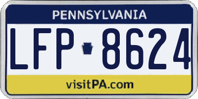 PA license plate LFP8624