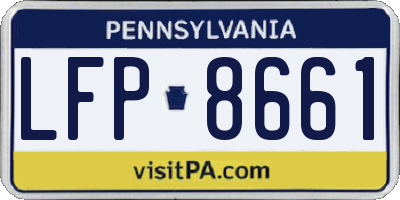 PA license plate LFP8661