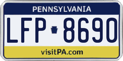 PA license plate LFP8690