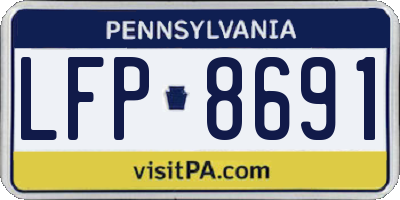 PA license plate LFP8691